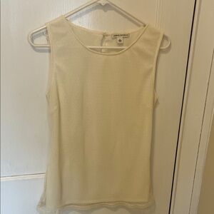 Banana Republic Cream Sleeveless Blouse